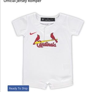6-9 month infant STL Cardinal’s Romper